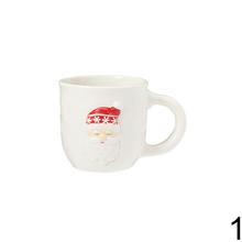 Sada vianočných šálok s motívmi Santa Clausa, snehuliaka a soba.