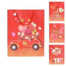 DARČEKOVÁ TAŠKA S 23*18*10CM VALENTÍN GLITTER - Taška S 23x18x10cm | FLORASYSTEM