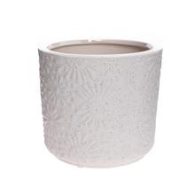 SUPER CENA OBAL BIANCO VZOR VLOČKA 14XV13CM - Květináč, obal keramický | FLORASYSTEM