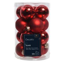 GUĽA sklo S/16 pr.3,5cm červená smalt/matná zmes - Skleněné | FLORASYSTEM