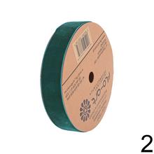 Zamatová stuha mix farieb 2,5cm x 10y