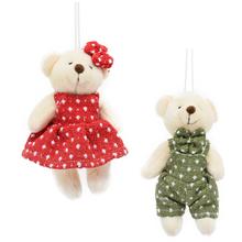 ZÁVES MEDVEĎ  MIX/F TEXTIL 10CM - Figurky textil | FLORASYSTEM