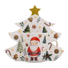 Vánoční hrníček s motivem Mikuláše.