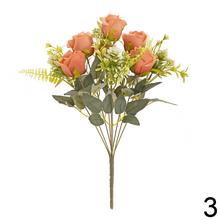 Kytica umelých ruží a zelene mix, 45 cm.