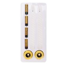 Biele LED sviečky s batériami, 24 cm, 2 kusy.