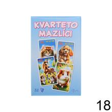 Detské kartové hry mix s obrázkami zvierat.