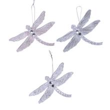 VÁŽKA záves gliter 3ass 4,5x10x12.5cm - FLORASYSTEM