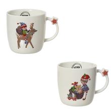 ŠÁLKY porcel. vianoce pr.8,6x8,7cm 2ass - Šálky vánoční | FLORASYSTEM