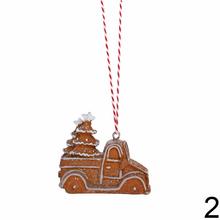 Vianočné autíčko záves/perník polyres, 3 varianty.