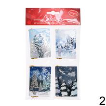 Sada štítkov na darčeky s vianočnými motívmi.