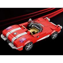 Technické kocky červený kabriolet