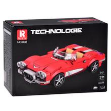 Technické kocky červený kabriolet