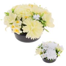 MISKA ZDOBENÁ ĽALIA, CHRYZ., DROB.KVETY, MIX/2F 20CM - FLORASYSTEM