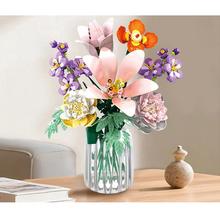 Technické bloky KVETY - kytica divých kvetov s 563 dielikmi.