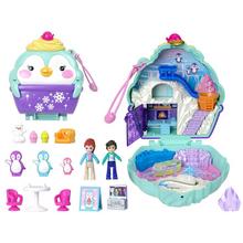 Sada Polly Pocket s tučniakom a domčekom.