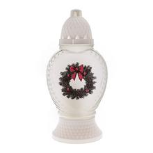 LA 1210 KAH.SKLO VIAN.VENČEK 90GR 27cm - Hřbitovní svíčka se vzorem | FLORASYSTEM