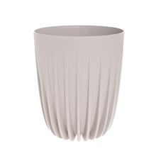 912 OBAL MIRA REC BÉŽOVÝ 14,5CM - Okrúhly nízky s vkladom | FLORASYSTEM