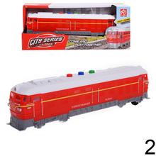 Červený vlak s svetelnými a zvukovými efektmi.