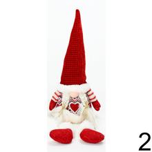 Vianočné dekorácie - Škriatok LED MIX 2 textil 45 cm