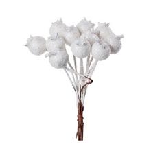 ZVÄZOK BOBULE BIELE S/12 L:10CM - FLORASYSTEM