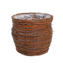 OBAL prútie hnedý  stredný 38x38x30cm HD-A641/s - Proutené obaly | FLORASYSTEM