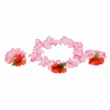 Sada Havaj ružová - náhrdelník s náramky - Karneval | FLORASYSTEM