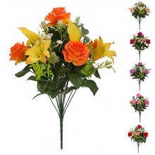 KYTICA RUŽA ĽALIA CALA x18 MIX 6F 48CM - Kytice mix celorok | FLORASYSTEM