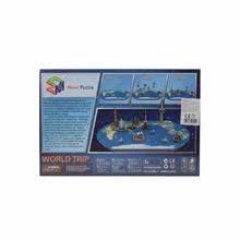 3D priestorová mapa sveta puzzle