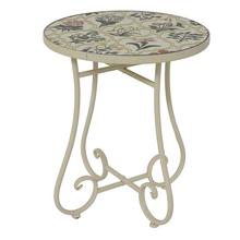 Stôl Coimbra z ocele, vonkajší D.39cm H.46cm - FLORASYSTEM