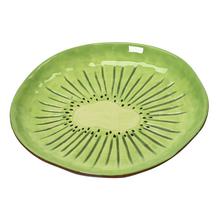 Doska s dolomitovou glazúrou v tvare kiwi