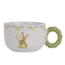 Šálka so vzorom zajačika, farbné ucho V7,5/pr.11,4cm - Šálky a keramika | FLORASYSTEM