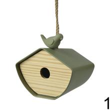 Kŕmidlo pre vtáky z bambusu v štyroch farbách.