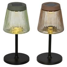 Solár stolová lampa, sklenená, ass2 V25cm/pr.11,5cm - Záhradné osvetlenie | FLORASYSTEM