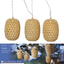 Solárne reťazové svetielka z plastu, stabilné L.450cm W.6.5cm H.10.5cm - Záhradné osvetlenie | FLORASYSTEM