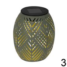 Solár lampáš kovový stabilný 3ass pr.12/V15cm