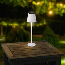 Solárne stolové svetlo žehlička stabilné D.11cm H.37cm