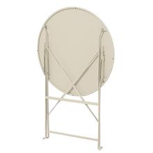 Stôl záhradný /stoličky 2ks biela vonkajšia oceľová súprava Helsingborg V71/pr.60cm