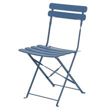 Stôl záhradný stoličky2 modrý Vonkajšia oceľová súprava Helsingborg D.60cm H.71cm