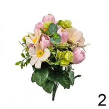 Kytica anemone a krokus mix v žltej, modrej a cyklamenovej farbe.