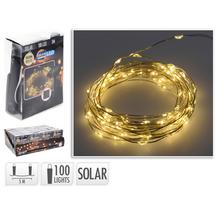 Solárne svetlo reťaz led100/10m WW - FLORASYSTEM