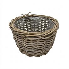 483FL/S Kôš kubu ratan pr.33/V26cm sivý veľký - Proutené obaly | FLORASYSTEM