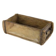 Korýtko recyklované drevo s rukoväťou 32x15x10cm - Dřevěné dekorace | FLORASYSTEM