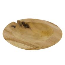 Okrúhla misa z teakového dreva 28x28x4cm - Dřevěné dekorace | FLORASYSTEM