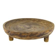 Okrúhla misa na nožičkách 38x38x10cm - Dřevěné dekorace | FLORASYSTEM