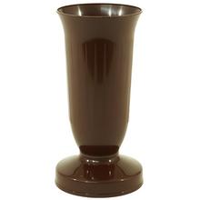 VÁZA UH KALICH NÍZKÝ HNĚDÝ 23cm - FLORASYSTEM