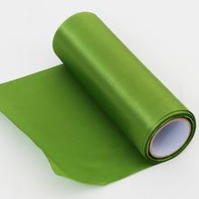 Zelená saténová role 16cm x 6m.