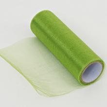 Zelená organza role 16cm x 6m