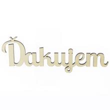 VÝŘEZ-ĎAKUJEM 20X6CM S / 3 - FLORASYSTEM