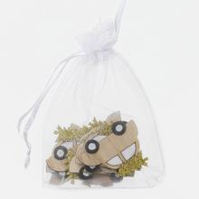 Závěs autíčko v sáčku, 9 kusů, 3,5x4,5 cm.