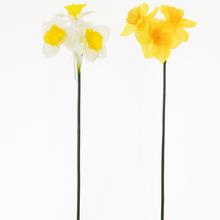 Umělé květy narcis mix dvou barev, 40 cm.